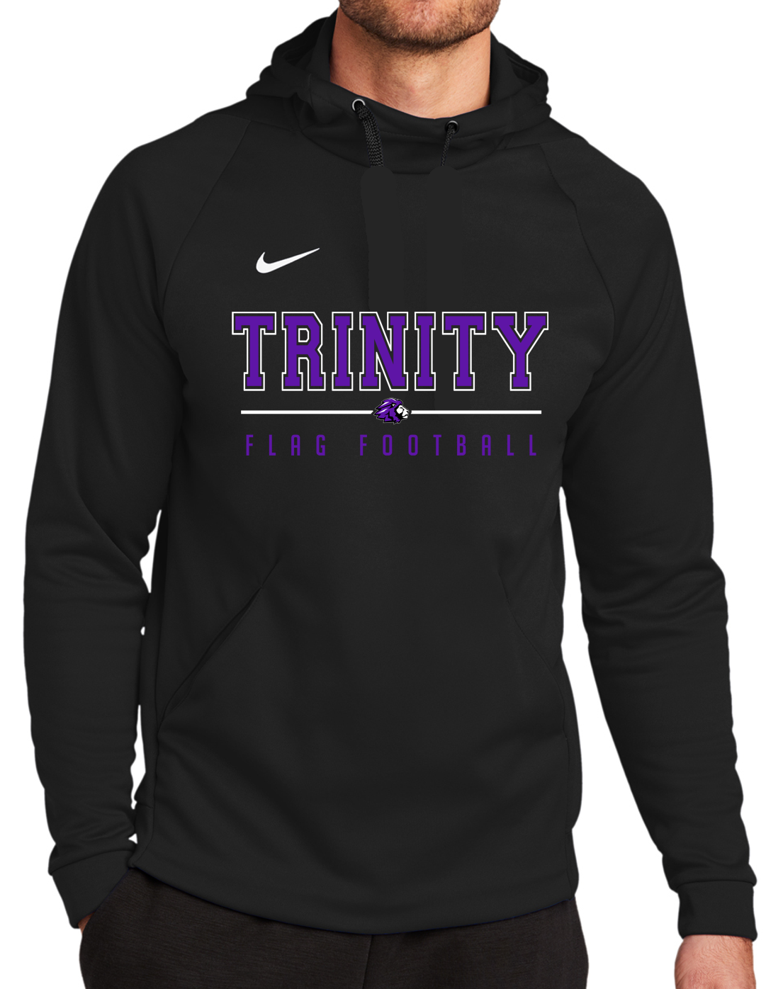 Trinity Flag Football Nike Dri Fit T Shirt Hoodie Youth Adult Apparel Trinity Christian School Sharpsburg GA